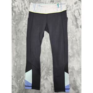 Lululemon Pace Rival Crop 22” Legging Womens 4 Wind Chill White Lullaby Workout